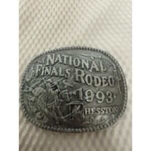National Finals Rodeo 1993 Belt Buckle Hesston Commemorative New Shrink Wrapped
